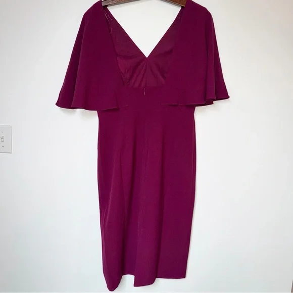 Dress the Population Louisa Midi Plunging Cocktail Dress - Picture 6 of 11